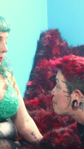Femdom & T-boy Human Ashtray