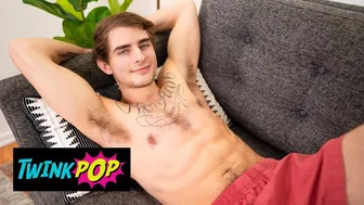 Cute Tattooed Blonde Willy Jerks Big Dick On Camera First Time