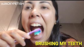 BRUSHING MY TEETH