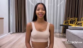 ia lin sexy body asian personal trainer fucks my rich cock for money pov
