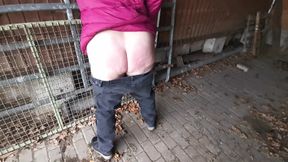 Nature spanking with bottoms and breasts
