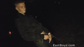 Michael Berry’s Nighttime Handjob and Hot Piss Scene