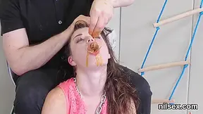 Insane Honey Comes For Bizarre Butt Hole Treatment