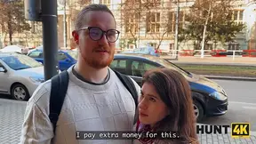HUNT4K - Hot European GF picks up a stranger for cash