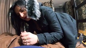 Fucked in Lace & Fur � Deep Throat and Cumshot on My Luxury Coat 245- preview