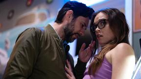 ”Desperate teen fucks the loan officer to save her family business”