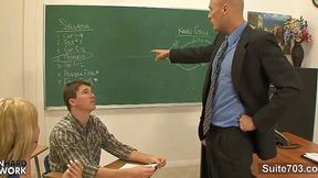 Steamy Classroom Romp: Gay Guys Going at It!