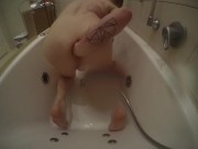Twink takes Large Anal Insertions, Fisting, Extreme Enema Shower play