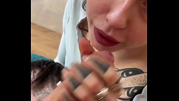 DOUBLE BLOWJOB TURNS DIRTY WITH RIMJOB - Teen Milf Cum Swap Big Tits Blonde Brunette POV Threesome