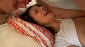 Horny German teen gets her holes banged by a fat cock