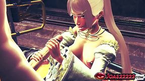 Rule34 Blue Hair Princess With Pierced Nipples � POV Blowjob & Handjob Fetish Service &mdash;  Tip Licking And Massive Cumshot Animation