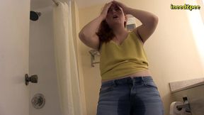 lizzy lamb pissing her tight jeans omorashi wetting