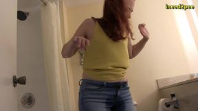 lizzy lamb pissing her tight jeans omorashi wetting