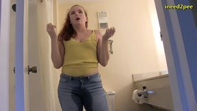 lizzy lamb pissing her tight jeans omorashi wetting