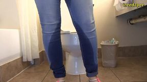 lizzy lamb pissing her tight jeans omorashi wetting