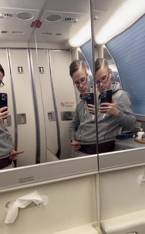 First Batch of Smaller Videos! Jerking off on Plane the Second Time