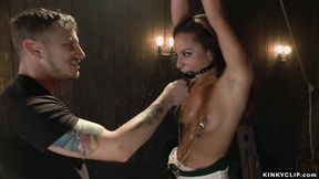 ”Big dick master fucks bound beauty”
