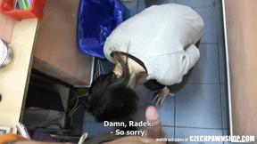 ”Czech Business Lady Haggles For Money & Sex”