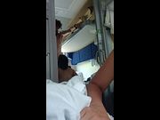 ENRIQUE RODRIGUEZZ TRAIN QUICKIE TURNS INTO EXPLOSIVE CUMSHOT