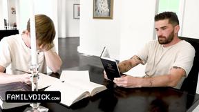 ”Horny Step Father Fills His Inexperienced dude With The Holy Spirit”