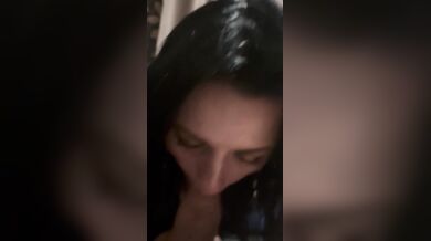Denim deepthroat with gag and spit play