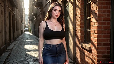 The narrow classic streets turned us on so much that we fucked right there while people filmed us from the balconies.[AI]