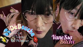 Vanessabitchx Unclogs the Plumber&#039;s Pipe. Like a Vide-couiles. Hard Mouth Fucking and Facial.