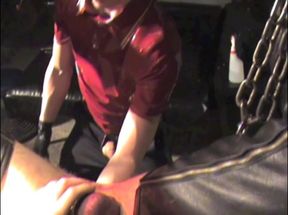 Fist session in sling by scally lad