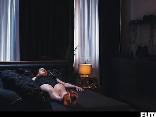 Cutie Swallowing Transsexual Cum - Redhead Mesmerized Into Submission by Futanari Witch