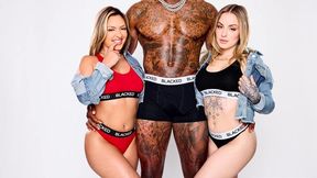 Gypsy Rose & Anna Claire Clouds Big Ass – Black And White Passionate Rough Sex