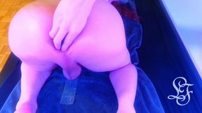 Depositing loads of eggs inside my sissy gaped hole