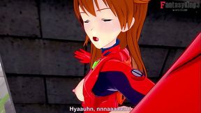Asuka fucking mecha suite pov | Neo Genesis Evangelion | Short