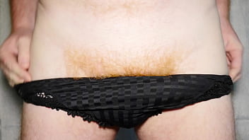 Black Panties Cock Play