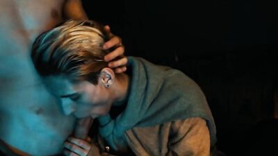 Two students decide to have fun after studying