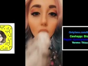 Emo Punk Girl Vaping Thick Rips Blow Out Step Sis Cuck