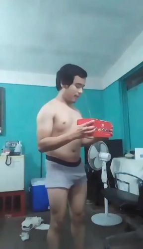 Jesus in boxer touching his penis showing his Bosina bochito video of 2022