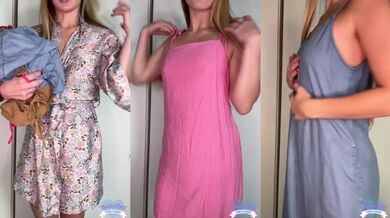 Sweet Blonde Girl Next Door Try On Haul Summer Sexy Dress