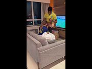Cuckold Husband Invites Trainer to Watch the Game – Ends Up Recording Him Fuck His Wife