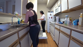 Raven and Ann cleaning the kitchen Part 2 1920 x 1080p MP4