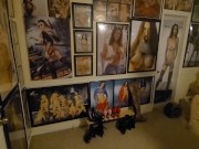 Shaved twink tries on moms lingerie while masturbating