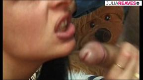 horny brunette fucked hard at casting