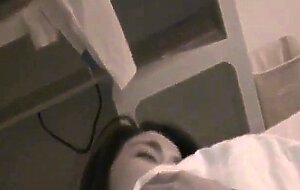 Asian Girl Uses a Bottle to Masturbate