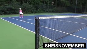 Jizzing on This Sluts Huge Black Boobs That I Just Meet Playing Tennis, Sheisnovember Ass Rubbed In Panties Them Mouth Filled With Fat Dick Stranger Giving Brain And Taking Face Painting POV With Nipples out by Msnovember