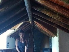 Amateur blondie solo anal masturbation