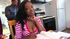 Good-looking black hussy jaw-dropping sex movie