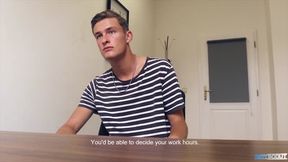 DIRTY SCOUT 206 - Twink With Striped Shirt Has To Get Dirty To Earn The Job
