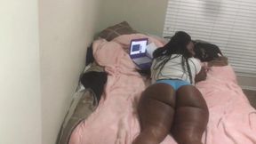 Ripped Her Blue Panties Apart so I Can Stick My Cock in Her