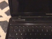 Pissing On My PC Laptop Computer