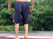 A Japanese idol doing sex training in a park near the Tokyo Olympics venue! [Big ass][Big dick]