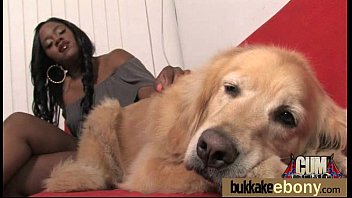 Ebony Slut Gets An Interracial Group Sex 25